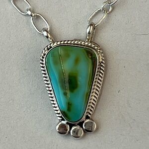 Sonoran Gold and Sterling Silver Native American Necklace by Sharon McCarthy